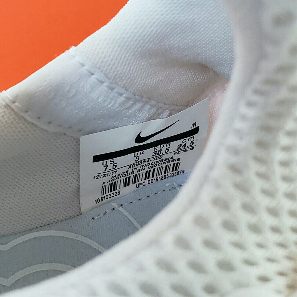 NEW Nike Shox Gravity AQ8554 sneaker triple white - Picture 4 of 6